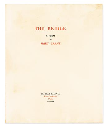 CRANE, HART. The Bridge. A Poem.